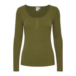 ICHI lhsuper grn bluse 
