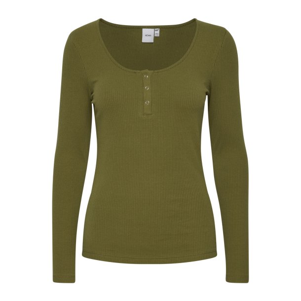 ICHI lhsuper grn bluse 