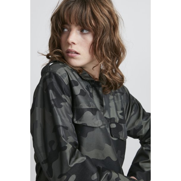 ICHI Ihloney olive grn jakke