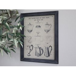 Chic Antique Billede M. Kander &amp; Sort Ramme