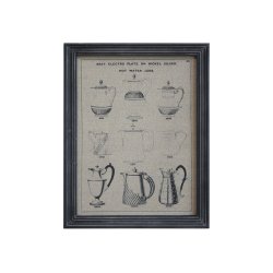 Chic Antique Billede M. Kander &amp; Sort Ramme