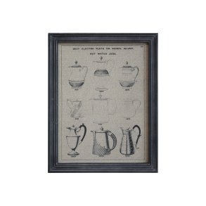 Chic Antique Billede M. Kander & Sort Ramme