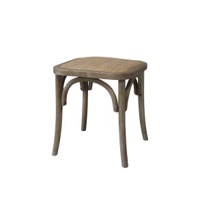 Chic Antique Fransk Taburet M. Flets�de