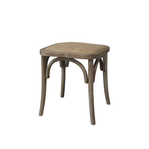 Chic Antique Fransk Taburet M. Fletsde