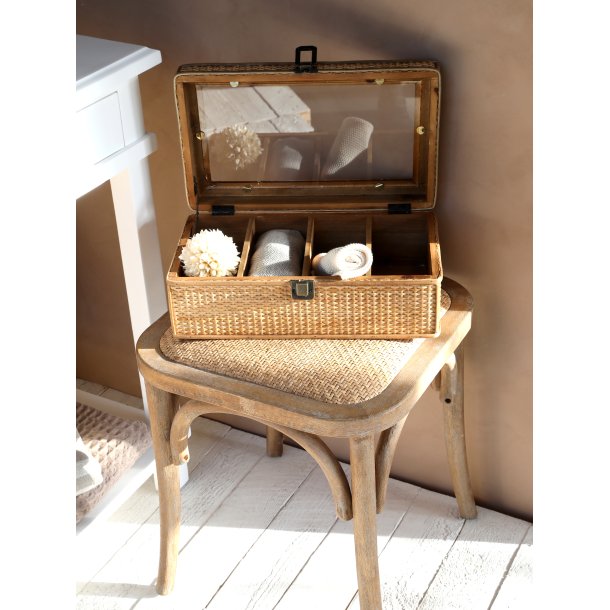 Chic Antique Fransk Taburet M. Fletsde