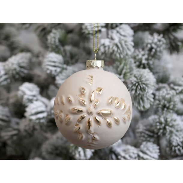 Chic Antique Julekugle M. Guld Mnster 