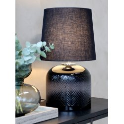 Chic Antique Lampe Smoked Glas M.Slibninger