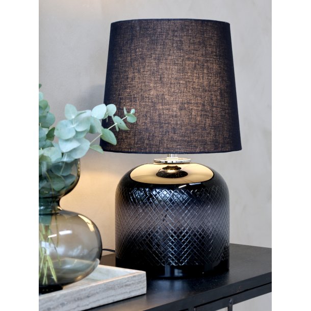 Chic Antique Lampe Smoked Glas M.Slibninger