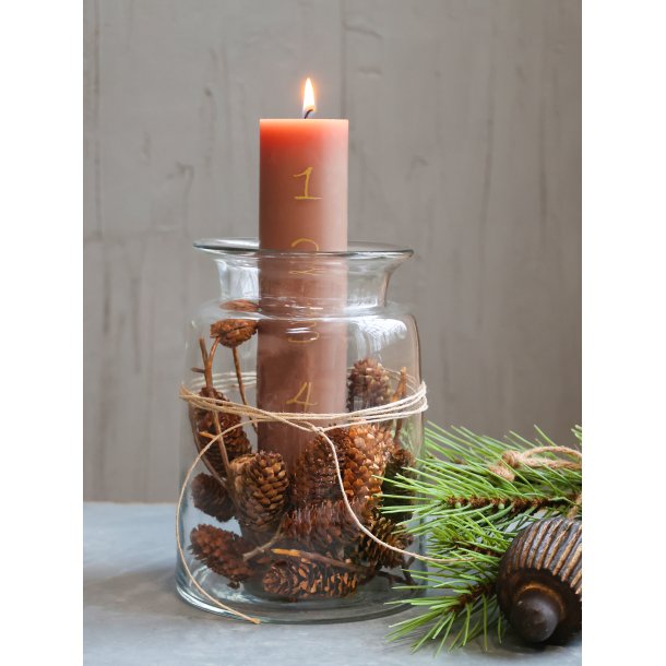 Chic Antique Adventslys M. Guldprint 48 Timer