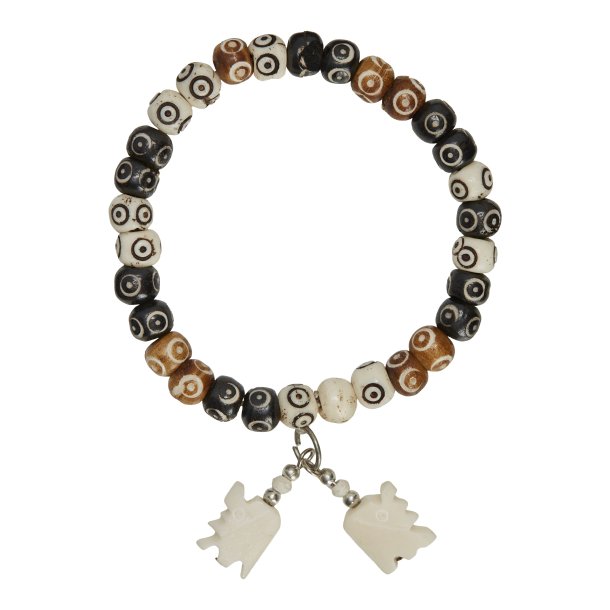 Brun, hvid &amp; sort