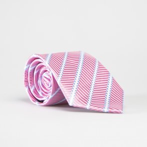 By Haugsted slips lyserdt,bl & hvid 